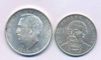 1948. 10Ft Ag "Széchenyi" + 1994. 200Ft Ag "Deák" T:VF,XF
Adamo EM2, F13.1