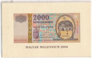 2000. 2000Ft "Millenium" "MM 0219309" eredeti díszcsomagolásban T:UNC Adamo F56A