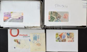 Magyar borítékos rendező tétel, 2 db kis fém dobozkában, kartondobozban