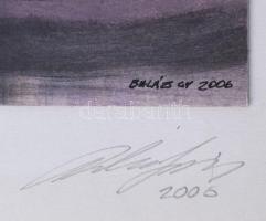 Balázs György (1927-2015): Csendélet palackokkal, 2006. Akvarell, karton, jelzett, papírra kasírozva...