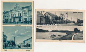 2 db RÉGI magyarországi város képeslap: Técső, Adony / 2 pre-1945 Hungarian town postcards