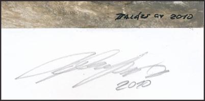 Balázs György (1927-2015): Táj, 2010. Akvarell, papír, jelzett, papírra kasírozva. 21x29,5 cm