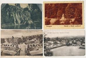 16 db RÉGI magyarországi város képeslap, vegyes minőségben / 16 pre-1945 Hungarian town postcards in mixed quality