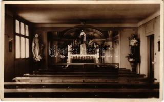 Budapest VI. A MÁV B.B.I. nagybányai vitéz Horthy Miklós Kórház, kápolna, belső. Weisz K. kiadása (EK)
