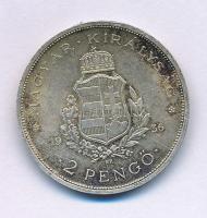 1936. 2P Ag "Liszt Ferenc" T:AU,XF patina Adamo P7.3