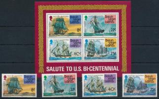 1976 Hajók sor és blokk Mi 309-312 + Mi 7