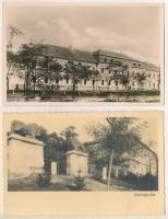 Gyöngyös - 2 db RÉGI képeslap: Állami Méntelep, Orczy kastély