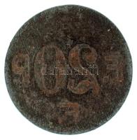 1900-1918 k. Budapest "Fővárosi Pavilon" 20f névértékű Fe bárca (23mm) T:VF