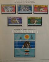 1961-2004 Magyar gyűjtemény 10 db házi készítésű előnyomott albumban, filázva, 1992-ig 8 db albumban...