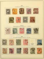 1888-1944 Gyűjtemény maradvány, papírfedelű előnyomott osztrák albumban