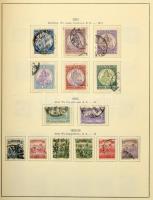 1888-1944 Gyűjtemény maradvány, papírfedelű előnyomott osztrák albumban