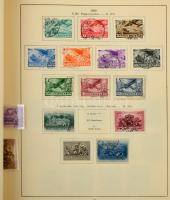 1888-1944 Gyűjtemény maradvány, papírfedelű előnyomott osztrák albumban