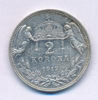 1912KB 2K Ag "Ferenc József" T:XF patina Adamo K6