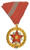 1957. "Kiváló Szolgálatért Érdemérem" aranyozott, ezüstözött, műgyantás kitüntetés mellszalagon T:AU Hungary 1957. "Distinguished Service Medal" gilt, silver plated, synthetic resined decoration with ribbon C:AU NMK 614