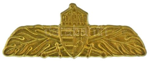 DN "Magyar Honvédség tiszti állomány jelző" bronz lemezjelvény (28x73mm) T:AU