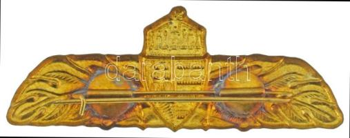 DN "Magyar Honvédség tiszti állomány jelző" bronz lemezjelvény (28x73mm) T:AU