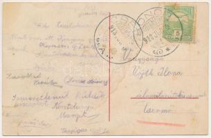 1913 Konop, Conop; utca, házak / street view, road, houses (fl)