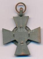 1942. "Tűzkereszt II. fokozata" bronzozott hadifém kitüntetés mellszalag nélkül és kitölte...