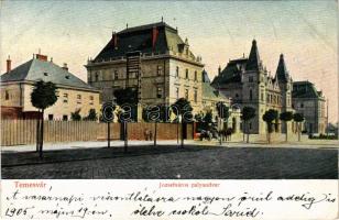 1905 Temesvár, Timisoara; Józsefvárosi pályaudvar, vasútállomás. D. T. C., L. 22725. / Bahnhof / Iosefin, railway station (Rb)