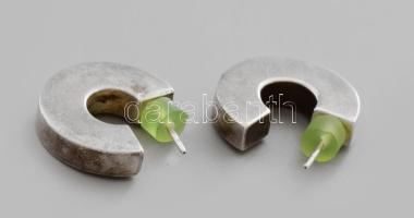 Ezüst (Ag) fülbevaló pár jelzés nélkül, bruttó 6,3g