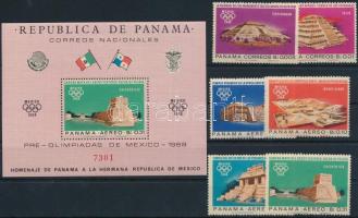 1967 Nyári Olimpia, Mexikó sor Mi 974-979 + blokk Mi 68