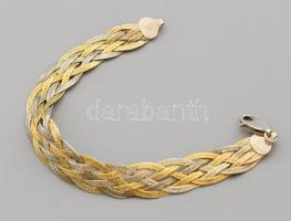 Olasz ezüst (Ag) karkötő, h: 16 cm, jelzett, nettó 8,3g