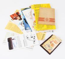 Zacskónyi vegyes papírrégiség, térkép, bélyegek, stb.