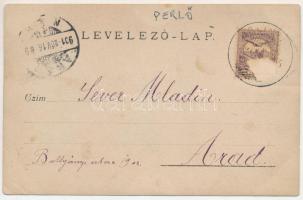 1901 Perlő, Prebul, Brebu (Banat); ház / house. photo (EK)