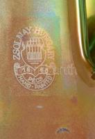 Zsolnay selyemfényű eozinmázas béka. Nádor Judit (1934-2016) terve. Jelzett, 1980 körül, Pécs, kis m...