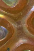 Zsolnay kisplasztika - elefánt. Eozin mázakkal fedett öntött finomfajansz, jelzett, 10x7 cm