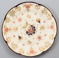 Zsolnay Főnix mintás tál. Kézzel festett, jelzett, tervező: Szabó Kinga, hibátlan, d: 16,5 cm