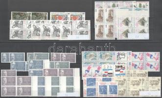 Franciaország 4-es tömb összeállítás 4 db stecklapon, összesen 112 db bélyeg