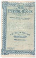 Románia 1939. "Petrol Block" öt darab részvénye egyben, összesen 2500L-ről, "926776-926780" sorszámmal T:XF Romania 1939. "Petrol Block" five shares in one, about 2500 Lei sum total, with "926776-926780" serial number C:XF
