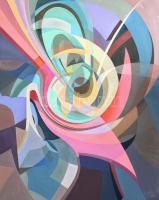 Csóka László (1967-): Örlő, 2025. Olaj, vászon, jelezve jobbra lent: Csóka 25. 100x80 cm.