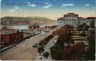 Budapest V. Ferenc József tér, vámházak. B. J. Bp. (fa)