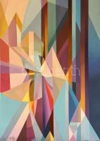 Csóka László (1967-): Nyitány, 2025. Olaj, vászon, jelezve balra lent: Csóka 25. 120x85 cm. KIZÁRÓLAG SZEMÉLYES ÁTVÉTEL, NEM POSTÁZZUK! / ONLY PERSONAL COLLECTION AT OUR OFFICE!