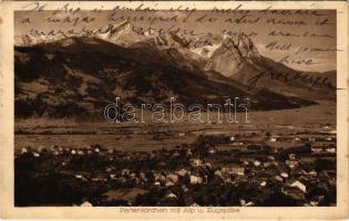 1921 Garmisch-Partenkirchen, Alp, Zugspitze / general view with Alps (EK)