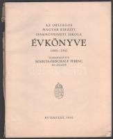Az Országos Magyar Királyi Iparművészeti Iskola évkönyve 1880-1941. Szerk.: Szablya-Frischauf Ferenc...