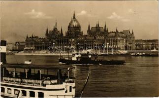 1931 Budapest V. Országház, Parlament, gőzhajó
