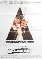 1971 Stanley Kubrick: Orange Mecanique (Mechanikus narancs) c. film francia nyelvű plakátja, hajtva, kis folttal, 80x60 cm // 1971 Stanley Kubrick: Orange Mecanique (A Clockwork Orange) film poster in French language, folded, with small stain, 80x60 cm