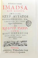 Pázmány Péter: Keresztyéni imádságos könyv. (Grác, 1606.) Bp., 1993, Balassi. Reprint kiadás, kísérőfüzettel. Kiadói aranyozott műbőr-kötés, kissé foltos lapélekkel.