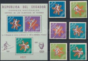 1966 Téli Olimpia sor + blokk Mi 1274-1279 + Mi 28
