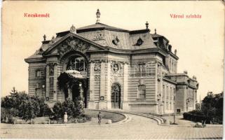 1906 Kecskemét, Városi színház. Komor Gyula kiadása (EK)