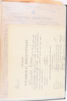cca 1920-1940 Hódmezővásárhely, vegyes iratok, okmányok: iskolai bizonyítványok, háztartási (gazdasá...