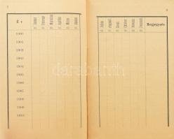 cca 1900 A pozsonyi pinczérek és marquerök betegsegélyző pénztárának tagkönyvecskéje, kopott kötéstő...