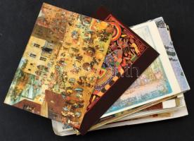100 db MODERN művészeti témájú képeslap, vegyes minőségben / 100 modern art-themed postcards in mixed quality