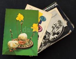 100 db MODERN húsvéti üdvözlő képeslap, vegyes minőségben / 100 modern Easter greeting postcards in mixed quality