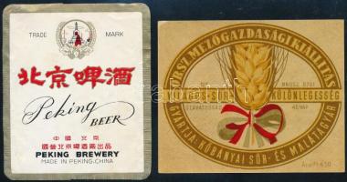 2 sörös címke: Kinai, Kőbányai országos kiállítás