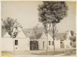 cca 1920 Dévaványai utcakép, szakadással, 17x24 cm