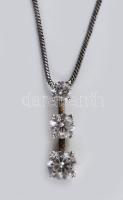 Ezüst (Ag) nyaklánc köves medállal. jelzett br 5,08 g